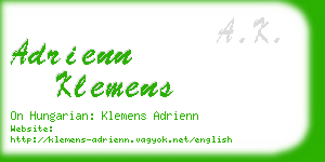 adrienn klemens business card